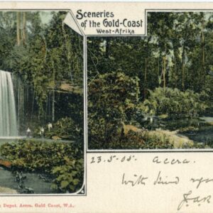 Ghana Sceneries Waterfall Forest 1905 to Manchester
