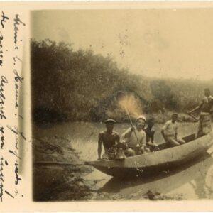 Ghana Akuse Canoe on the River 1902 to Schondorf