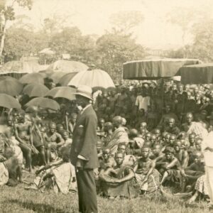 Ghana Ashanti Chief Holding Court photocard