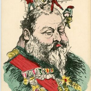 Boer War Storm on a Skull Humour postcard