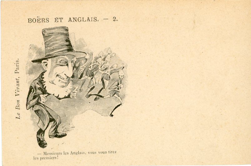 Boer War English and Boers Humours card #2