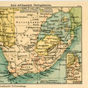 South Africa Boer War Zone Map