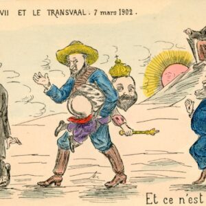 Boer War KEVII in Transvaal Satirical Humour card