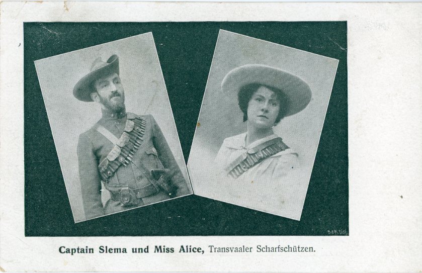 Boer War Captain Slema and Miss Alice