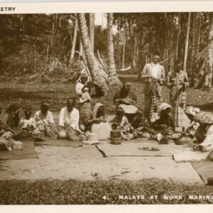 Malaysia Malays at Work Making Basketry