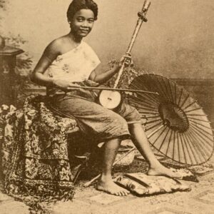 Thailand Siamese Girl playing instrument