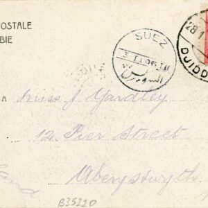 1905 Saudi Arabia Ottoman Jeddah Postcard to Wales
