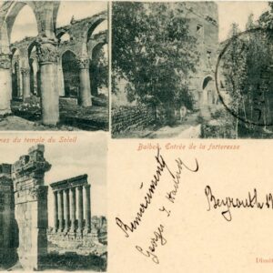 Lebanon Baalbek multi view 1903 Beirut to France