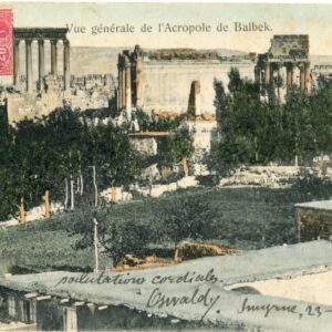 Lebanon Baalbek Acropolis 1908 Smyrna to France