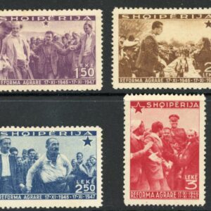 1947 Albania Agrarian Reform unused set (*)
