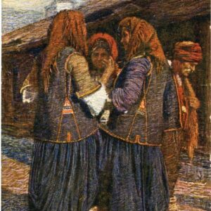 Bosnia Bosnian Women Art card 1930 Zemun to Satfford