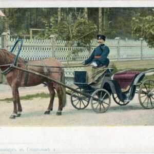 Russia Single Horse Cart ed Granberg Stockholm
