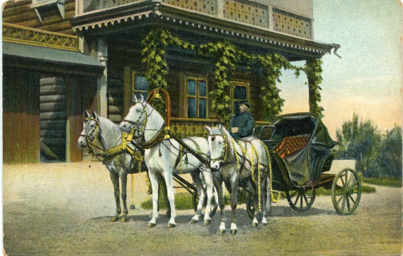 Russia types Multi Horse Cart