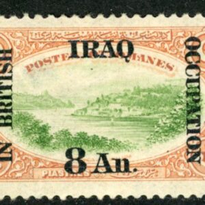 1918 Iraq Br Occupation 8a on 2 1/2pi surcharge 27mm *