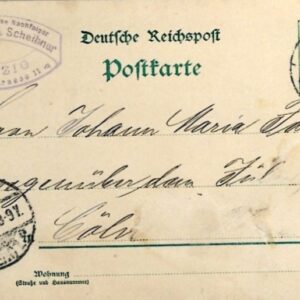 1896 Germany 5pf Picture Stationery Hoffman's Starke