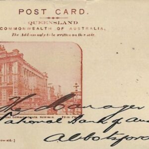 1910 Queensland 1d Picture Stationery to Abbotsford