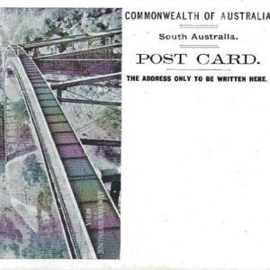 1908 South Australia 1d unused Railway Picture Stationery black