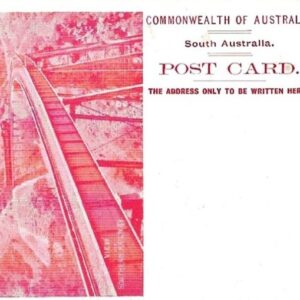 1908 South Australia 1d unused Railway Picture Stationery red
