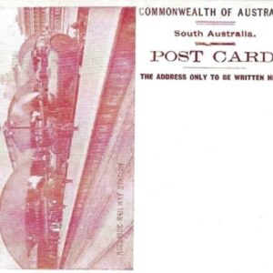1908 South Australia 1d unused Railway Picture Stationery maroon