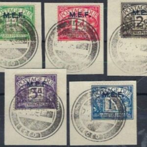 1942 MEF Greece Symi Simi Postage Due used Set