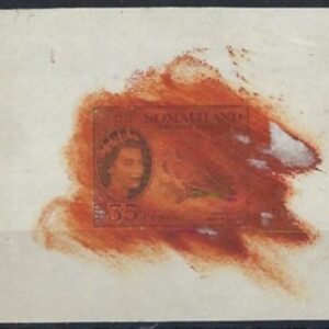 1953-58 Somaliland Bradbury Wilkinson 35c Dove imperf proof