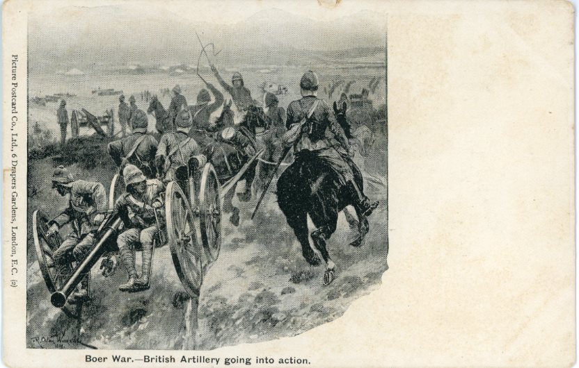 Boer War British Artillery going into action