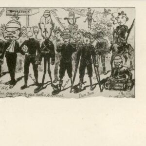 Boer War Caricature Humour card