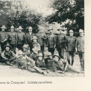Boer War Transvaal Canadian Soldiers