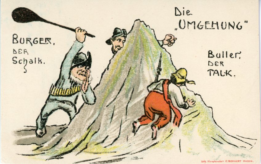 Boer War Buller Bypass German humour card