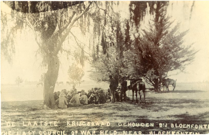 Boer War The Last Council Held Near Bloemfontein