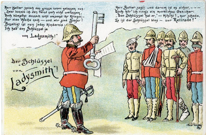 Boer War Key of Ladysmith humour card