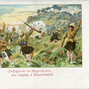 Boer War English at Magersfontein Art postcard