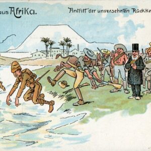 Boer War Gruss aus Afrika humour postcard