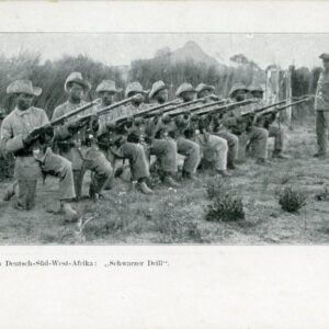 German SWA Namibia Soldiers Training with Rifles