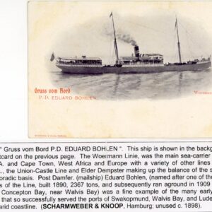 SWA Namibia Eduard Bohlen ship Woermann Line