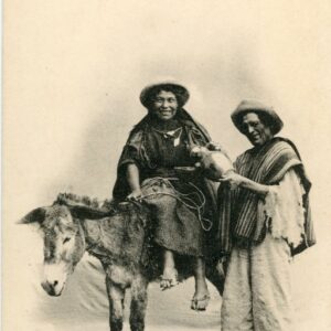 Bolivia Peasants and Donkey