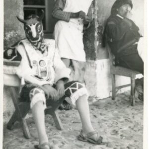 Bolivia Man with Ceremonial Mask photocard