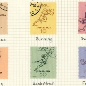 1952 Yugoslavia Helsinki Summer Olympics Used set