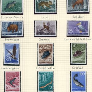 1954 Yugoslavia Animals Birds Insects Reptiles Fish **