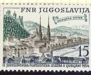 1954 Yugoslavia Philatelic Exhibition Ljubljana JUFIZ II **