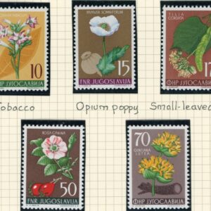 1955 Yugoslavia Floral Designs Flowers set **