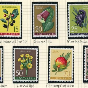 1959 Yugoslavia Medicinal Plants set **