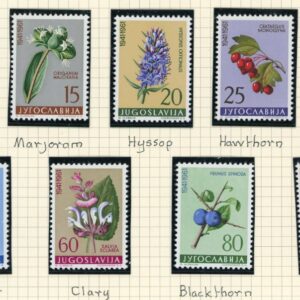 1961 Yugoslavia Medicinal Plants set **
