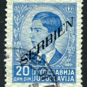 1941 Yugoslavia German Occupation 20d Used
