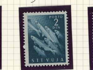 1950 Trieste Zone B Yugoslav Military Fish Postage Due **