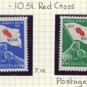 1951 Trieste Zone B Yugoslav Military Red Cross Postage Due **