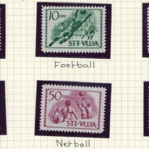 1952 Trieste Zone B Yugoslav Military Gov Sports *