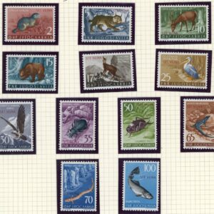 1953-54 Trieste Zone B Yugoslav Military Gov Animals ** and Used