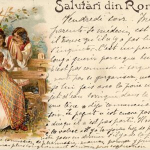 Romania Folklore card 1906 to France