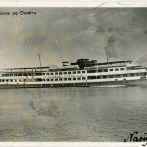 Romania Giurgiu Ship on Danube 1937 to Izmir